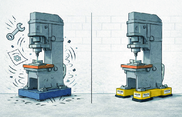 UNISORB 專業隔振系統，有效隔斷機台震動